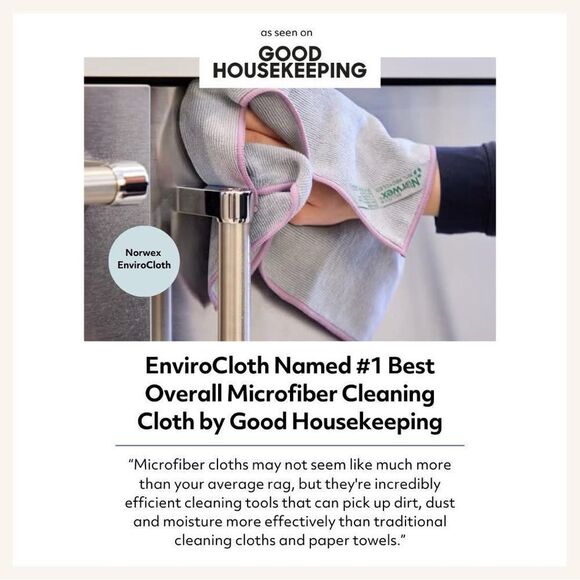 Norwex Enviro Cloth and Window Cloth Basic Package Amethyst and Graphite NWT - Picture 9 of 13